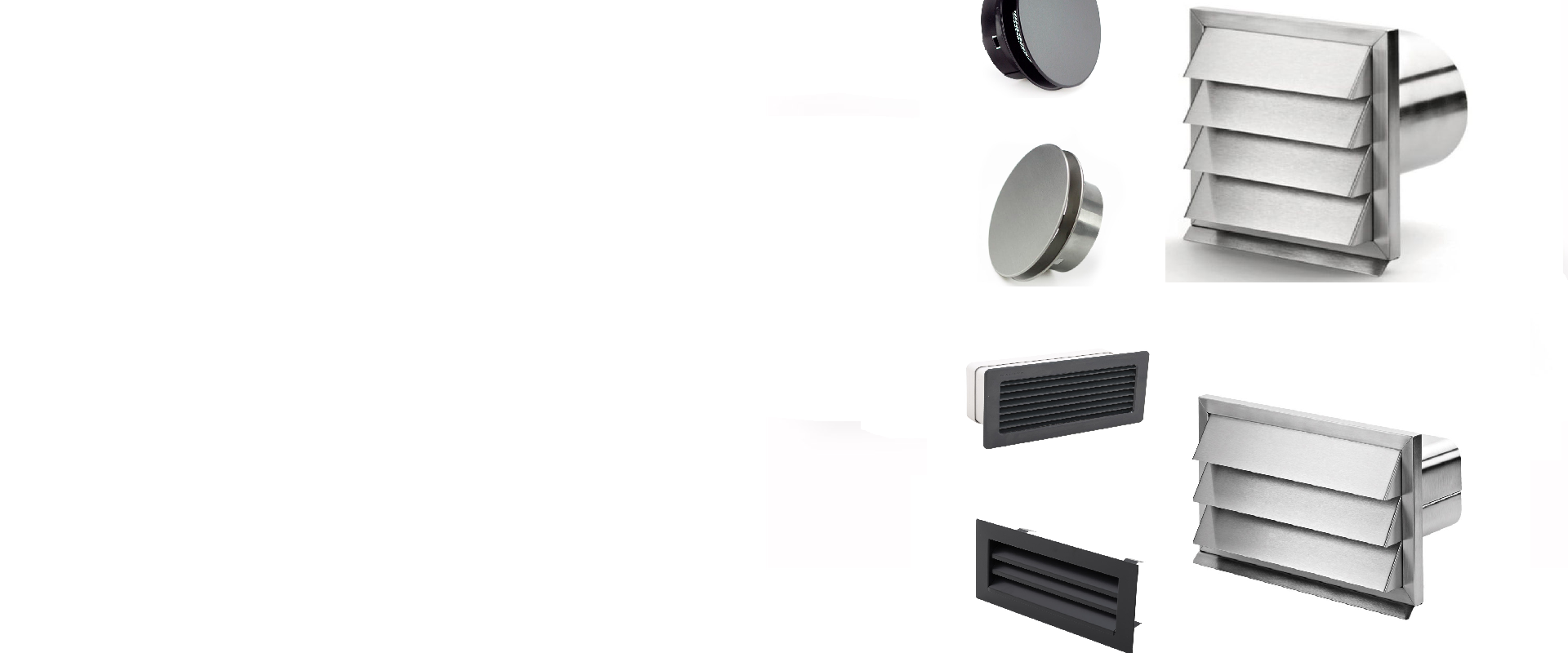 cooker hood wall grilles and vents amny colours